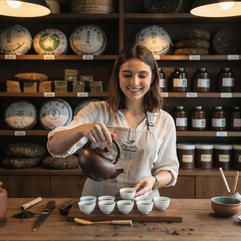 Dispositif traditionnel de prГ©paration de thГ©, utilisГ© pour infuser le thГ© Pu-erh en Chine.