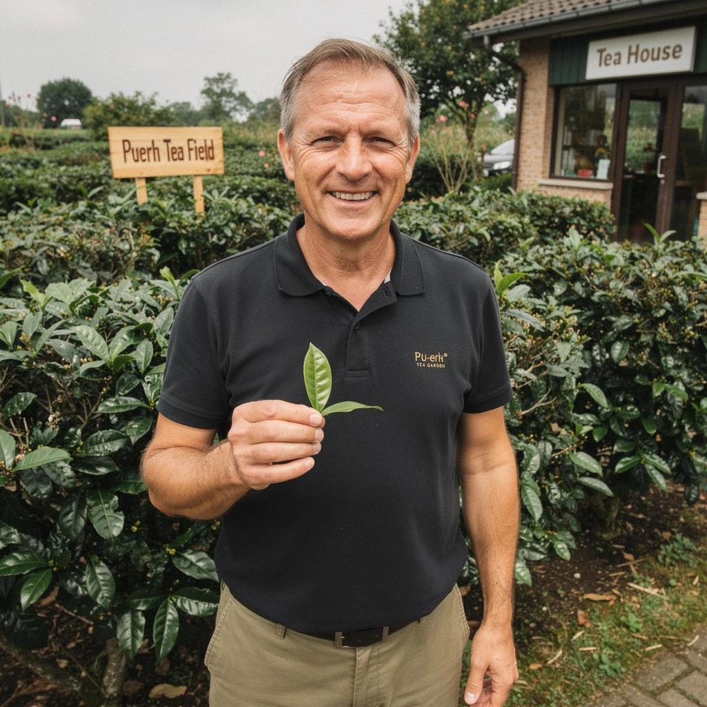AperГ§u d'un plateau de dГ©gustation avec plusieurs variГ©tГ©s de thГ© Pu-erh et des accessoires.
